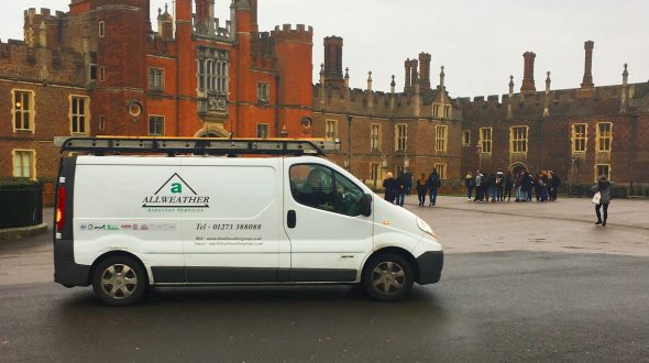 hampton court palace asbestos removal